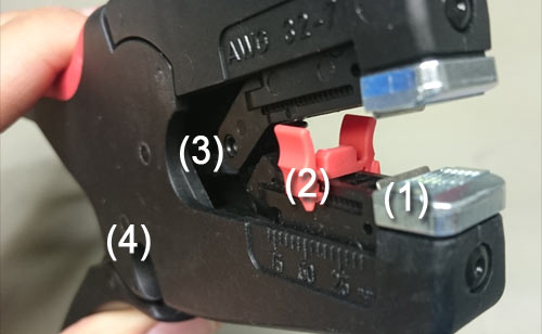 Knipex Abisolierzange Detail Bild