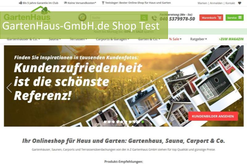 Gartenhaus Gmbh Online Shop Test 2021