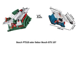 Bosch GTS 10 vs. Bosch PTS 10