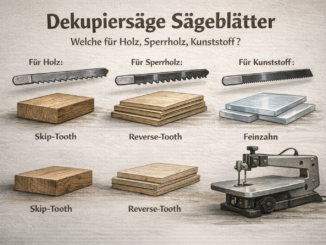 Dekupiersäge Sägeblätter – welche für Holz, Sperrholz, Kunststoff