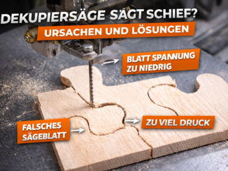 Dekupiersäge sägt schief