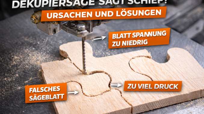 Dekupiersäge sägt schief