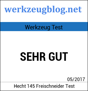 Unser Siegel: Hecht 145 Freischneider Test